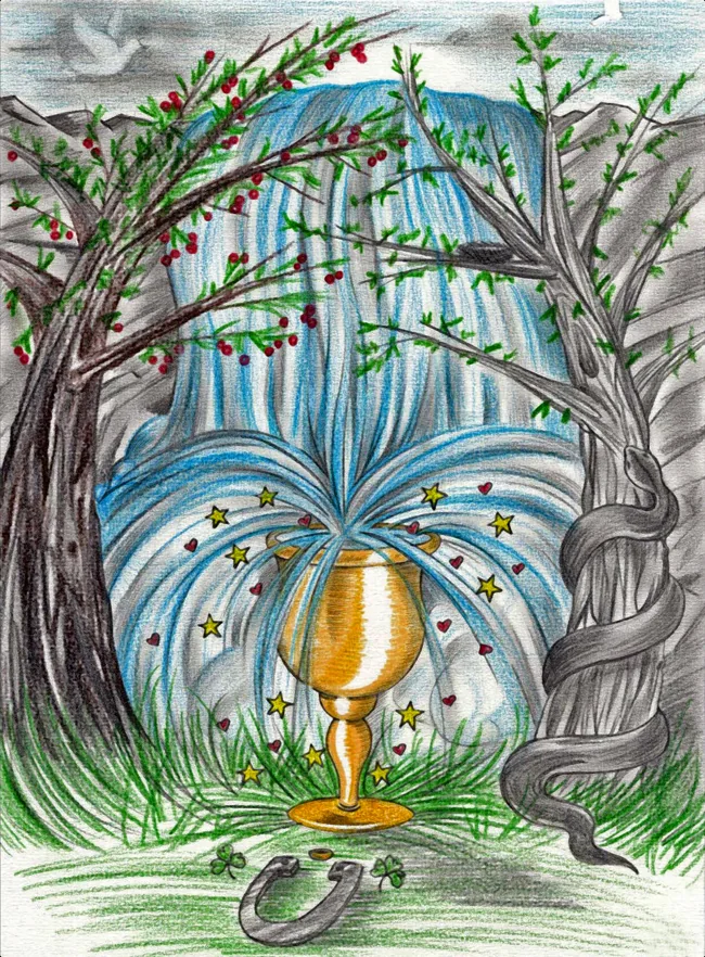 Ace of Cups tarot artwork