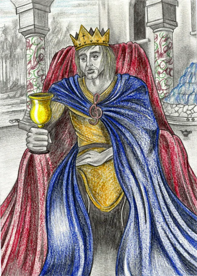 King of Cups tarot artwork